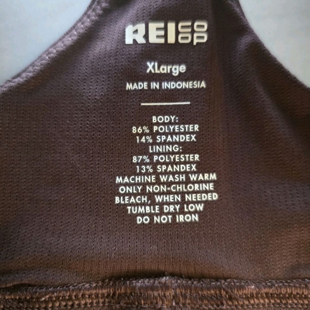REI Co-op Active Bralette Sz XL Women Brown Ultra Lightweight Athleisure - Picture 6 of 7